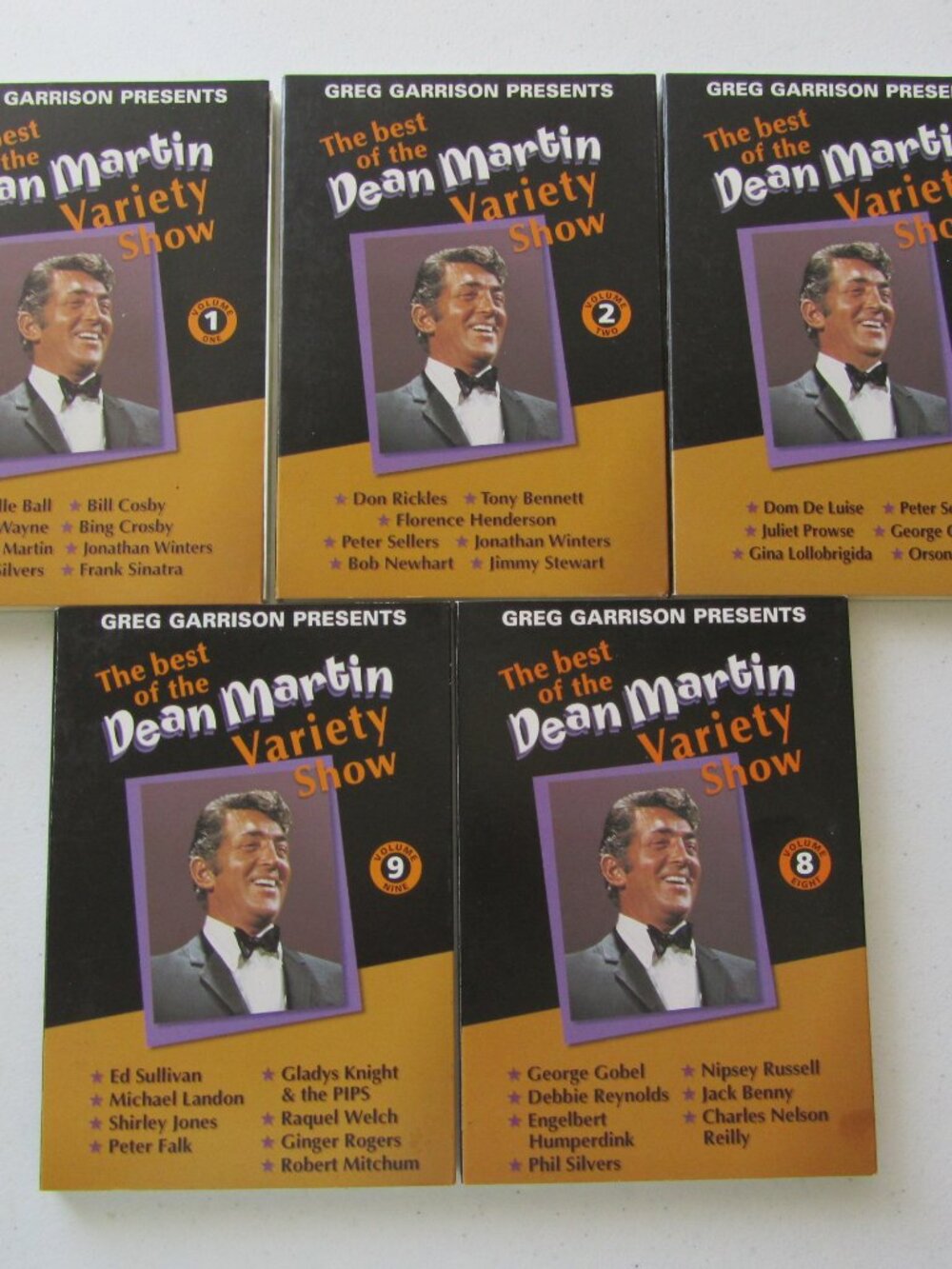 Best of Dean Martin Variety Show DVDs Vol. 1,2,3,8,9 Lot of 5